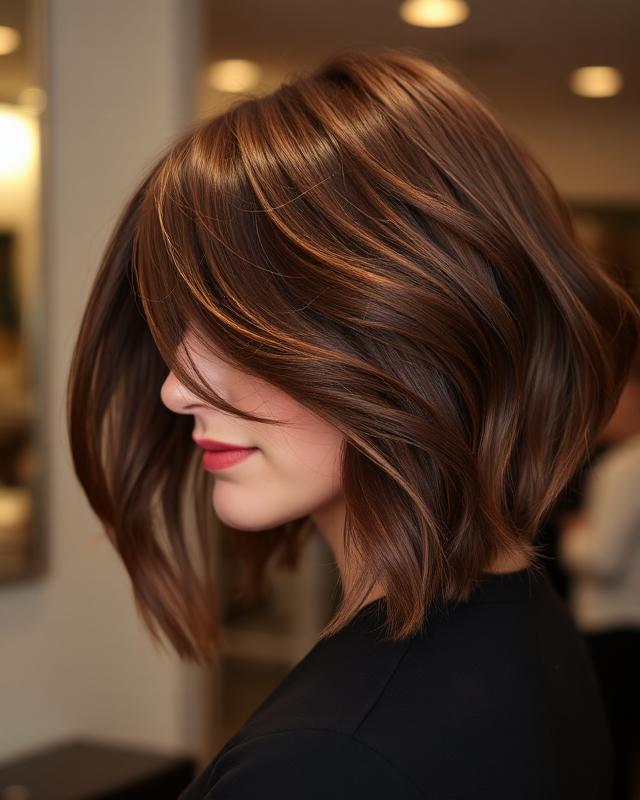 Bob moderno con capas